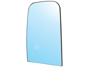 The Replacement Mirror Glass - Rectangular (Convex), measuring 235 x 175mm, by Sparex (Part Number: S.128831) features a minimalist design with rounded top edges, a thin black frame, and is angled slightly to the right.