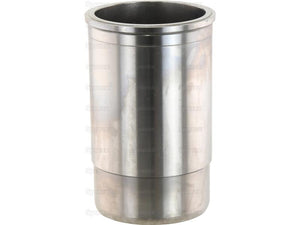 A Sparex stainless steel Piston Liner (Finished), modeled with a smooth finish, features a slightly wider base than the top, and resembles finely crafted components for John Deere machinery. Sparex Part No.S.128921