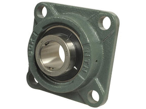 A Sparex NTN SNR Four-Bolt Flanged Unit, model UCFX10-32 (Sparex Part Number: S.129971), featuring a mounted ball bearing with an NTN SNR 2RS Seal Type.