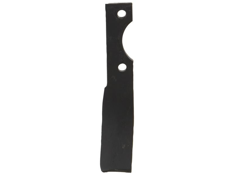 Rotavator Blade Curved RH 35x8mm Height: 215mm. Hole centres: Hole Ø: 10.5mm. Replacement for | Sparex Part Number: S.131087