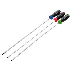 Long Reach Soft Grip Screwdriver Set (3 Piece) | 200/S1