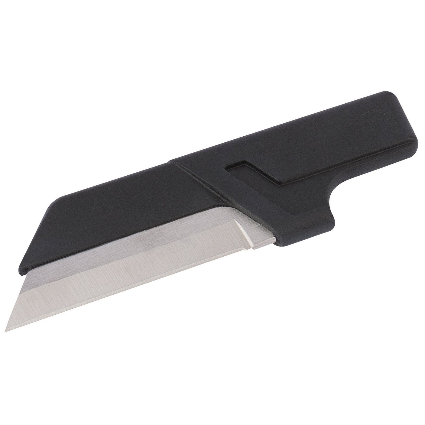 A Draper Expert Vde Cable Knife with a black plastic handle and a partially exposed metal blade.