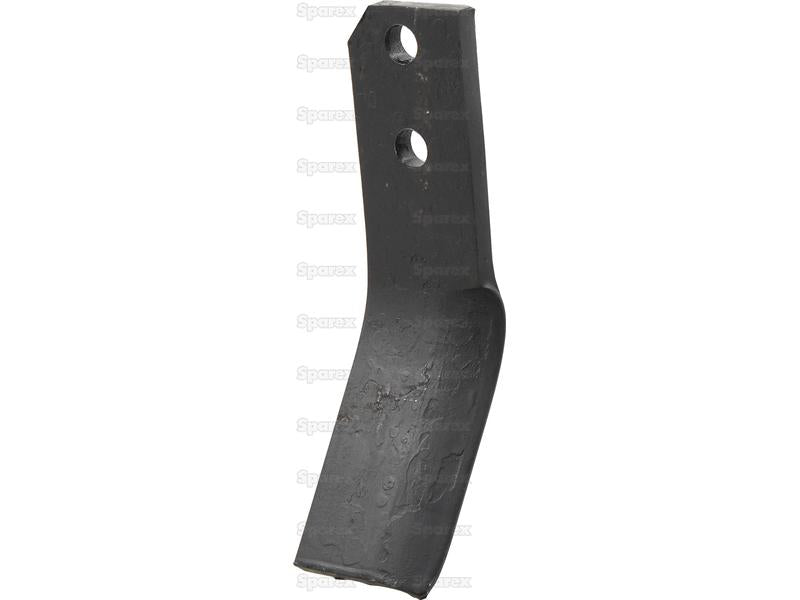 Rotavator Blade RH 60x12mm Height: Hole centres: Hole Ø: 16.5mm. Replacement for Valentini | Sparex Part Number: S.135922