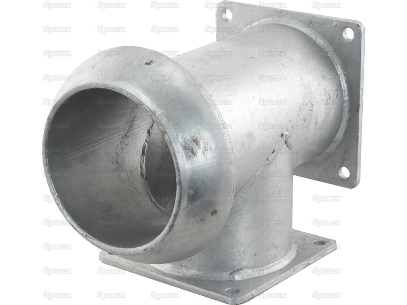 T Piece with Male Coupling 6'' (159mm) (Galvanised) | Sparex Part Number: S.136643