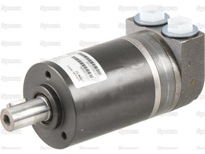 A metal hydraulic motor branded "Sparex," with a cylindrical body and labeled Sparex Part Number S.137202, features a 16mm cylindrical shaft and two white-capped ports on its top end. This model is equivalent to the Danfoss Hydraulic Orbital Motor OMM8 8cc/rev (151G0041).