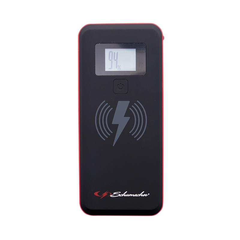 SCHUMACHER® SL474 12V LITHIUM BOOSTER AND POWER BANK WITH WIRELESS CHARGING, 2000PA
