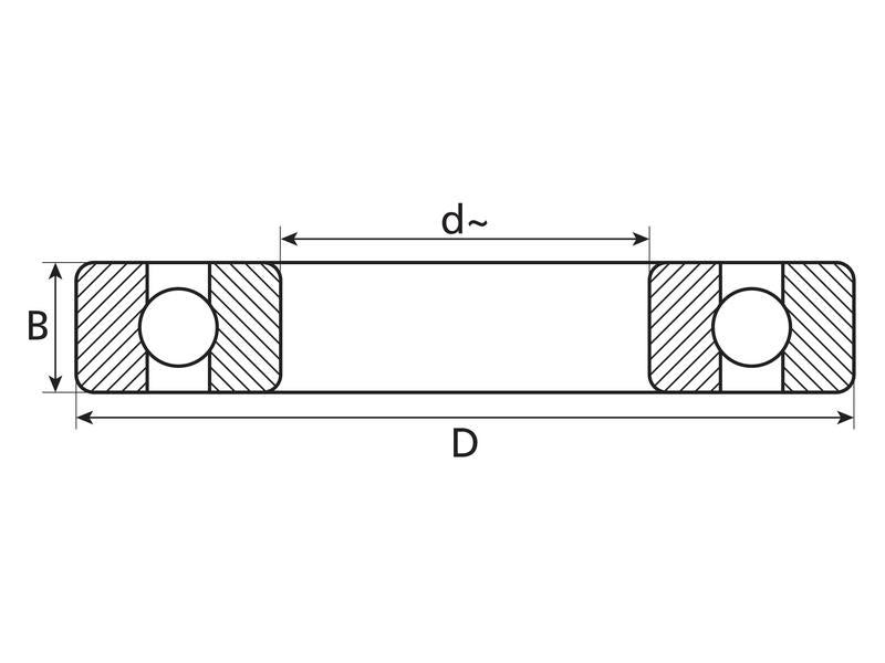 NTN SNR Deep Groove Ball Bearing (6208C3) | S.138138 - Product Image 2