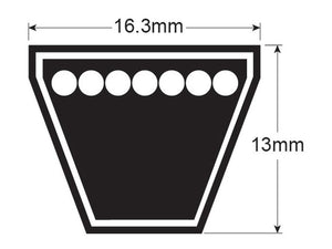 Agribelt Cogged Raw Edge Belt - XPB Section - Belt No. XPB1360 | S.138969 - Product Image 2