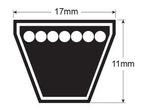 Agribelt V Belt - B Section - Belt No. B43 1/4 | S.139064 - Product Image 2