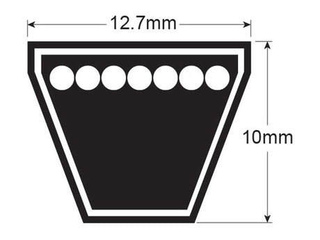 Agribelt Cogged Raw Edge Belt - XPA Section - Belt No. XPA1232 | S.139164 - Product Image 2
