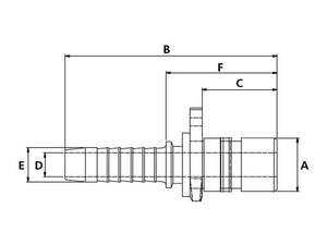 *SPECIAL PRICE* - WEO Hose Insert - Ref. 147100606 | Sparex Part No.S.139459