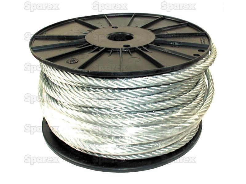Wire Rope With Steel Core - Stainless Steel, Ø3mm x 25M | Sparex Part Number: S.139641