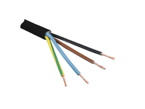 Sparex 4 Core 1.5mm² Black PVC Electrical Cable 50M Roll | S.139723