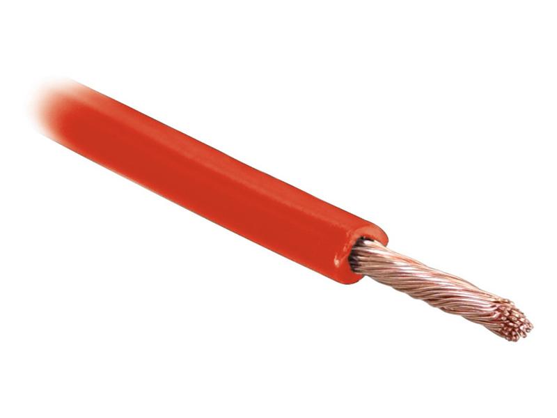 Sparex 1 Core 10mm² Red Electrical Cable 50M PVC Insulated | S.139726