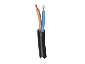Sparex 2 Core 1.5mm² Electrical Cable 50M Black PVC Wire Roll | S.139729