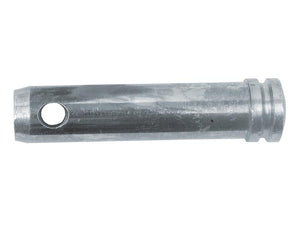 A Lower link pin 28x115mm Cat. 2, designed by Sparex (Part Number: S.140547), features a metallic cylindrical body with a hole near one end and a grooved notch at the other, optimized for efficient performance.