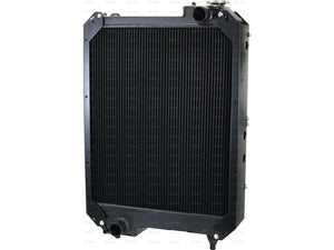 The Sparex Radiator (Part Number: S.140964), a large black model with an overall width of 564mm and a core height of 630mm, features upper and lower hose connections designed for cooling engine coolant.