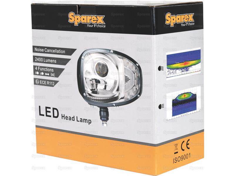 Sparex LED Head Light, Interference: Class 3, LH (RH Dip), 1200 - 1290 Lumens Raw, 10-30V | S.143234 - Product Image 7