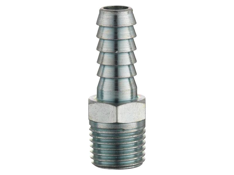 Sparex Hose Tail 5/16'' ID to 1/4'' BSPT Brass Male Thread Fitting | S.14355