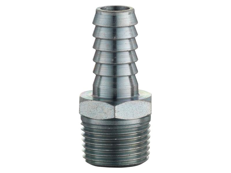Sparex Hose Tail 3/8'' ID to 3/8'' BSPT Brass Male Thread Fitting | S.14359