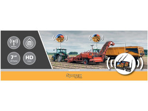 Sparex Wireless Digital Vehicle Camera System x 2 7'' Monitors, x 1 Camera, Cable, Remote Control & Antenna | S.143671 - Product Image 2
