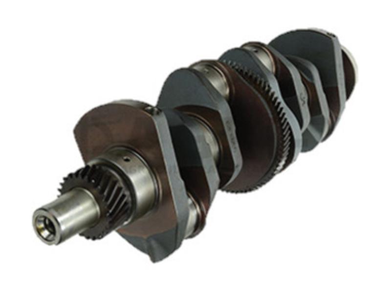 A Sparex Crankshaft (Sparex Part Number: S.144109) with multiple bearings and gear segments, used in an engine to convert linear piston motion into rotational motion.