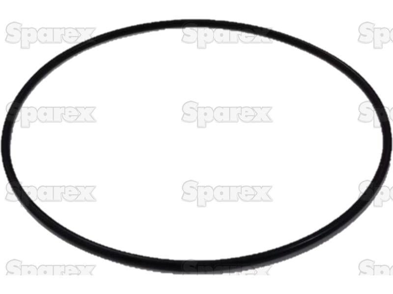 The Fuel Injection Pump Gasket (Sparex Part No. S.144216) , a circular black rubber O-ring, is displayed against a white background with the 'Sparex' watermark across the image, making it ideal for John Deere engine model spare parts.