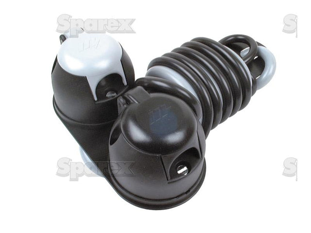Sparex Prewired Double 7 Pin Trailer Socket Female Caravan/ Trailer Socket & Plate 12v | S.14488 - Product Image 1