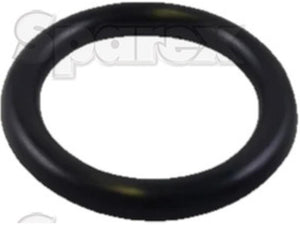 A black rubber O-ring set against a white background with faint "Sparex" branding in the backdrop, akin to those found in New Holland and Case IH parts, represents an Injector Nozzle Washer | Sparex Part No.S.144927.