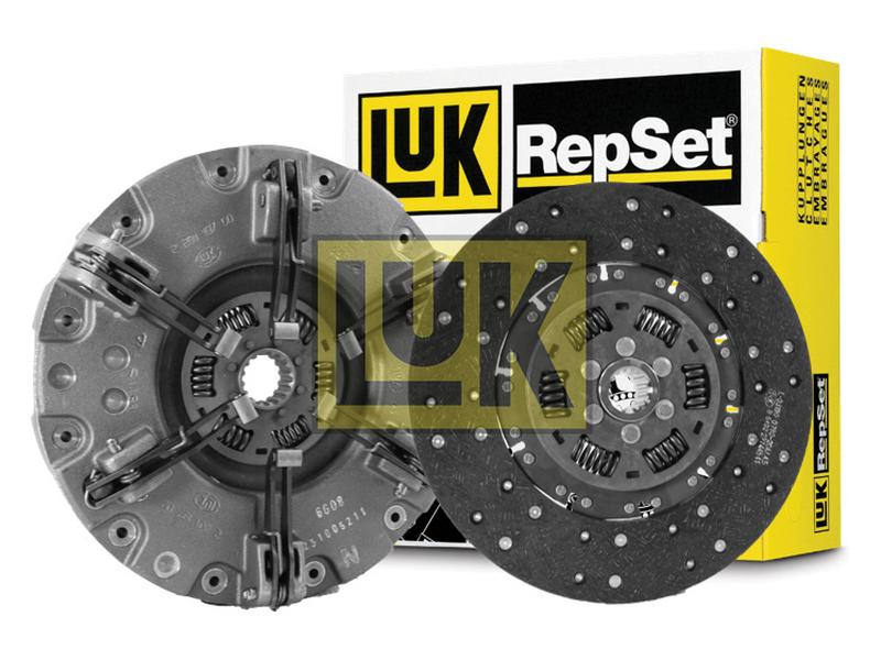 The components of the Sparex Clutch Kit without Bearings, including the pressure plate and the LUK Captive Disc made of organic material, are displayed in front of the product packaging with Sparex Part Number S.146952.