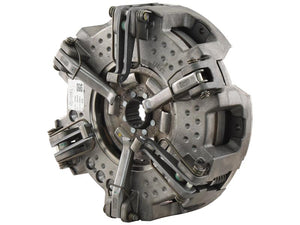 The Sparex Clutch Cover Assembly (Part Number: S.147549), featuring intricately designed metal components and various mechanical parts including a dual cover and captive disc pad, is shown against a white background.