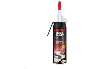 Image of LOCTITE® SI 5910 Gasket Sealant - 100ml (Sparex Part Number: S.147736) in a black and red can with a spout and cap. This high-performance gasket maker from Sparex serves as an excellent solution for your sealing needs. The text includes usage information and brand logos.