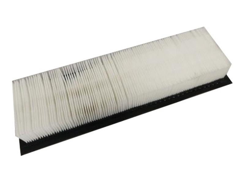 The Sparex Cab Filter (Part Number: S.148245) is a rectangular air filter with white pleated paper, a black base, and identified by Tariff Code 8421310090.