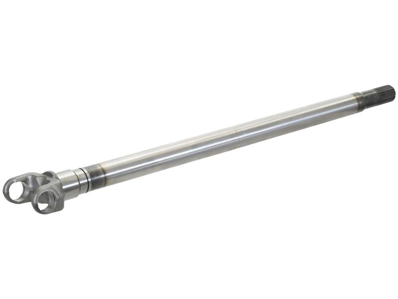 An Axle Shaft (Sparex Part No. S.148361) is a metal drive shaft from the Sparex brand, featuring a cylindrical shape with splines on one end and a yoke on the other end.