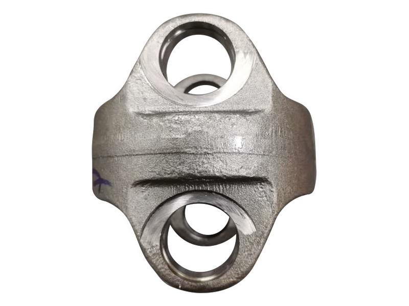 The Yoke Coupling, Sparex Part Number S.148882 by Sparex, is a metallic component measuring 72 mm with a central body and three circular openings. It features a hole with a diameter of Ø 30.15 mm, making it suitable for applications requiring precise dimensions and ensuring the quality associated with the Sparex series.