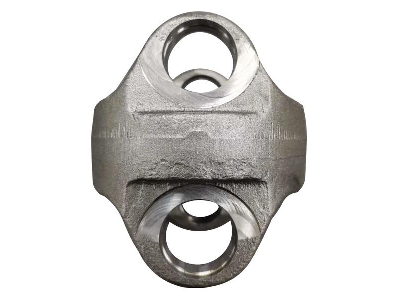 The Yoke Coupling (Sparex Part Number: S.148883) from Sparex features a metal yoke with three circular openings and a smooth, contoured surface, measuring 72 mm in length with 30 mm diameter holes, making it suitable for use with Sparex equipment.