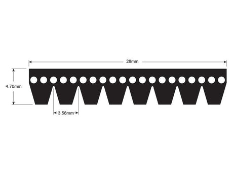 Agribelt Poly V / Multi-Rib Belt - PK Section - Belt No. 8PK2604 | S.149127 - Product Image 2