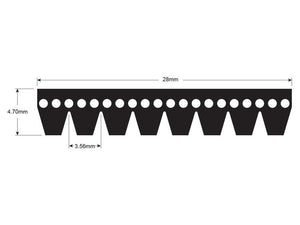 Agribelt Poly V / Multi-Rib Belt - PK Section - Belt No. 8PK2946 | S.149131 - Product Image 2
