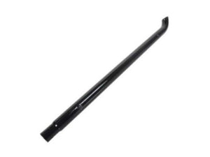 The Sparex Silencer Pipe (Part Number: S.149300) is a straight, black metal pipe with a slight bend at one end, measuring 1325 mm and coated with Sparex heat-resistant paint, isolated on a white background.