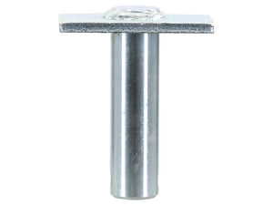 A Lower link pin with a flat rectangular head on one end, used for securing materials together. This 26mm diameter and 79mm height pin, identified by Sparex Part Number S.149677, is available through Sparex for reliable performance.