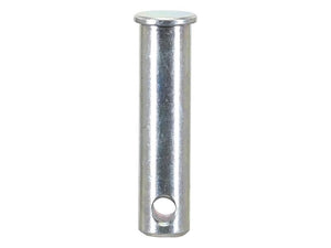 A metal cylindrical pin, known as the Lower link pin 14x50mm Cat. | Sparex Part Number: S.149855, featuring a flat circular Sparex Head and a hole near the bottom.