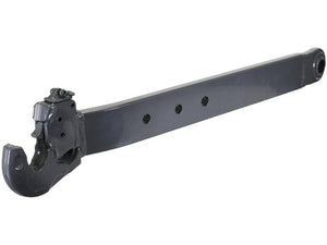 A Lower Link Lift Arm with a 36mm ball, three holes, a quick-release hook at the end, and a black finish, complemented by Sparex end fittings.