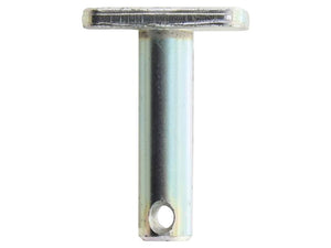 A cylindrical metal pin with a flat circular head, featuring a small hole near the opposite end, commonly known as the Lower Link Pin 28x95mm Cat. 2 by Sparex (Part Number: S.149997), often referenced by its specific tariff code for international trade.