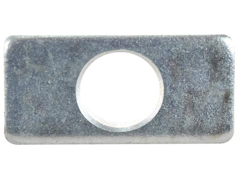 A Sparex Lower Link Plate measuring 30x60mm with a central hole diameter of 20.5mm, perfect for various applications. Check out related products for more options and detailed product dimensions by referring to Sparex Part Number: S.150213.