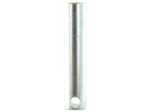 A cylindrical metal rod with a 5/16 hole near the bottom end, shown vertically against a white background. Suitable for Sparex uses, Top link pin 20x84mm Cat., part number S.150228.