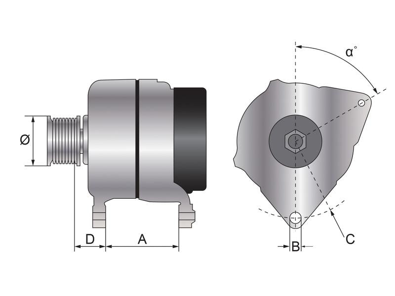 Sparex Alternator (Sparex) - 14V, 90 Amps | S.150794 - Product Image 5