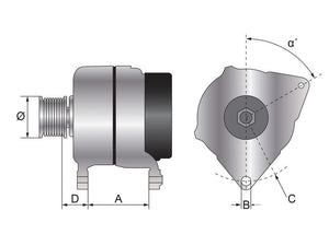 Sparex Alternator (Sparex) - 14V, 90 Amps | S.150794 - Product Image 5