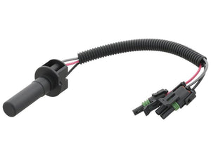 A Sparex Transmission Shaft Speed Sensor (Sparex Part Number: S.151391) with coiled protective wiring and dual connector plugs at the end, classified under tariff code 8512309030.