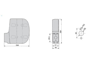 COBO Rear Combination Light, (Halogen), Function: 3, Brake / Tail / Indicator, RH, 12/24V To fit as: 47129205 | S.151535 - Product Image 5