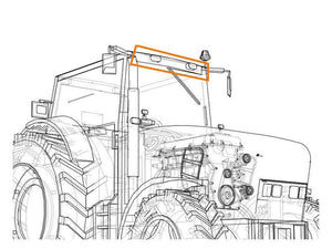 *SPECIAL PRICE* - Massey Ferguson LED Work Light, Interference: Class 3, 4500 Lumens Raw, 10-30V - S.151851